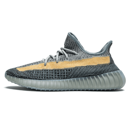 Yeezy Boost 350 V2 Ash Blue - blau gelber Sneaker