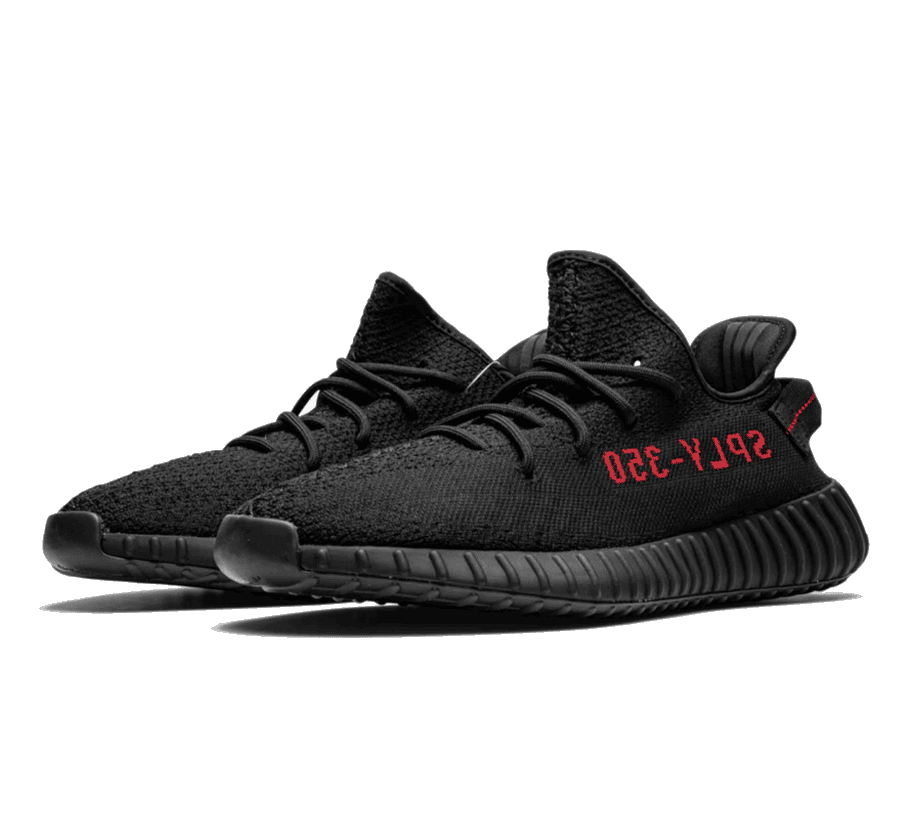 Yeezy Boost 350 V2 Black Red - schwarz roter Sneaker