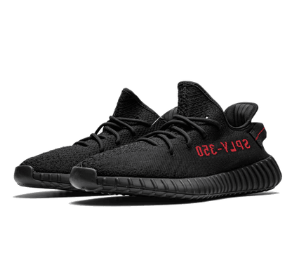 Yeezy Boost 350 V2 Black Red - schwarz roter Sneaker