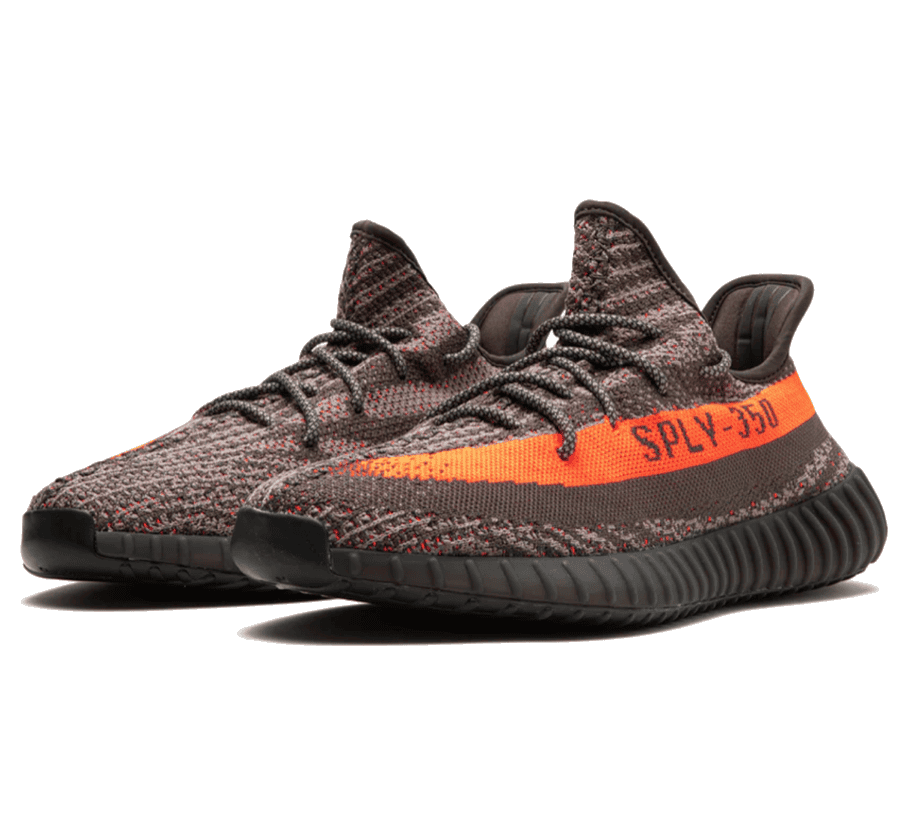 Yeezy Boost 350 V2 Carbon Beluga - grau schwarz orangener Sneaker