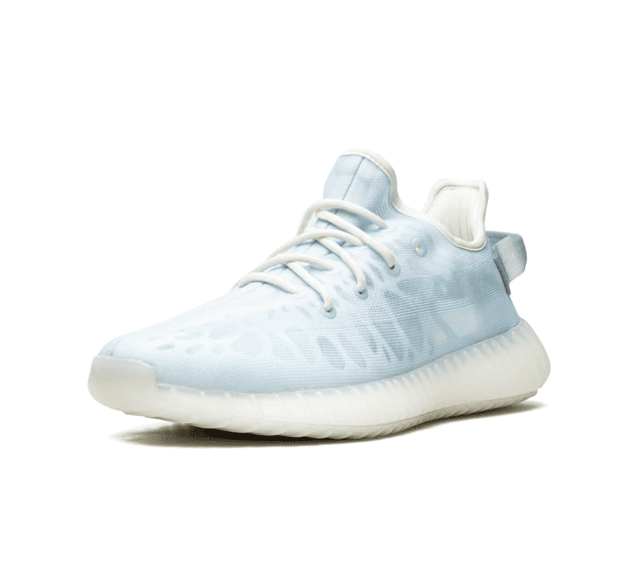 Yeezy Boost 350 V2 Mono Ice - blau weißer Sneaker