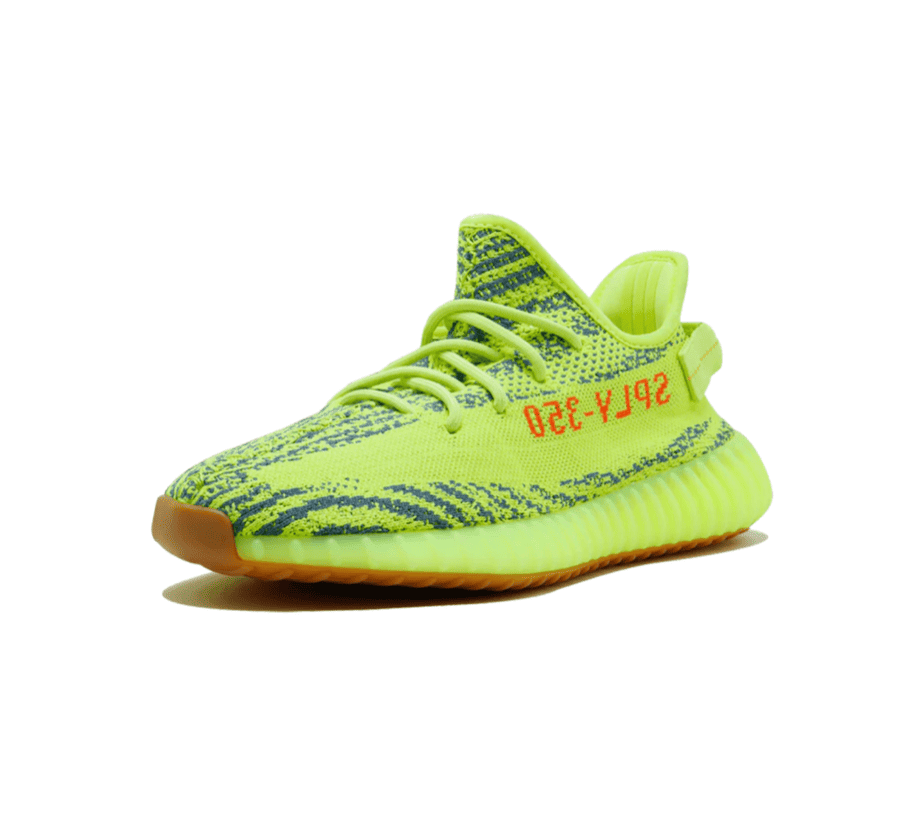 Yeezy Boost 350 V2 Semi Frozen Yellow - neon gelber Sneaker