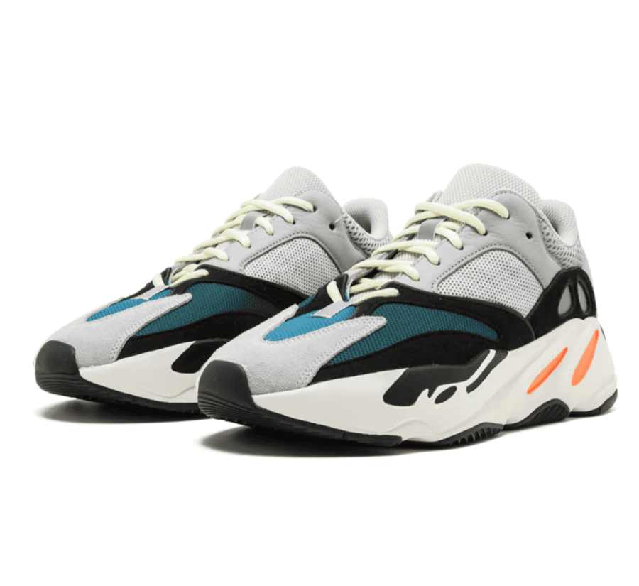 Yeezy Boost 700 Waverunner - grau schwarz grün orangener Sneaker