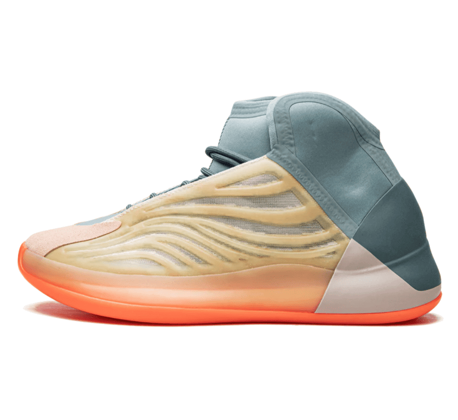Yeezy QNTM Hi-Res Coral - orange grauer Sneaker