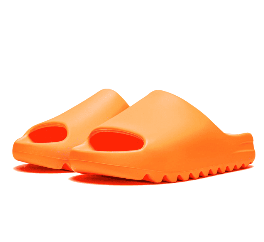 Yeezy Slide Enflame Orange - orangene Sandalen Slides