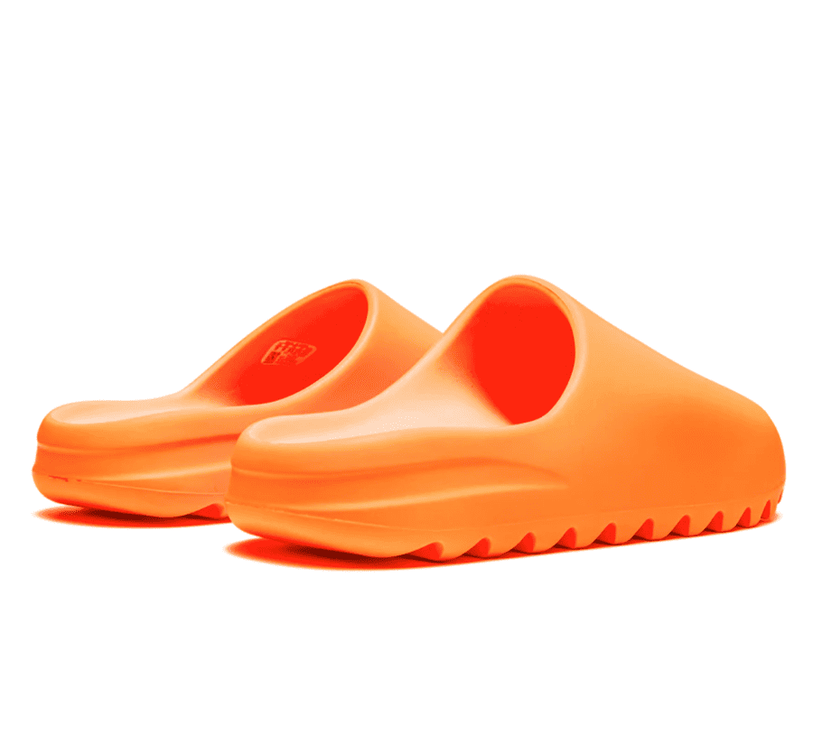Yeezy Slide Enflame Orange - orangene Sandalen Slides