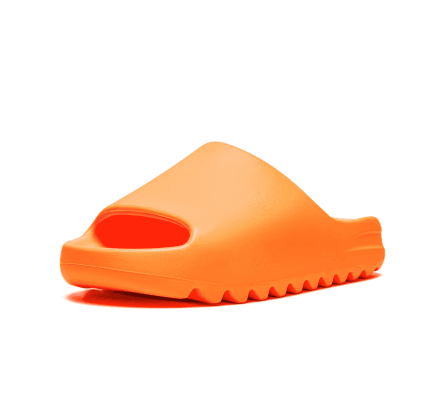Yeezy Slide Enflame Orange - orangene Sandalen Slides