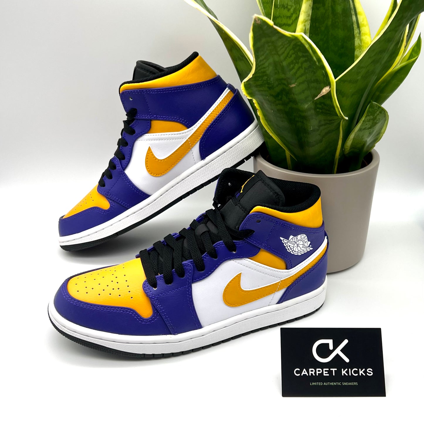 Air Jordan 1 Mid Lakers Neu Authentifiziert Unisex
