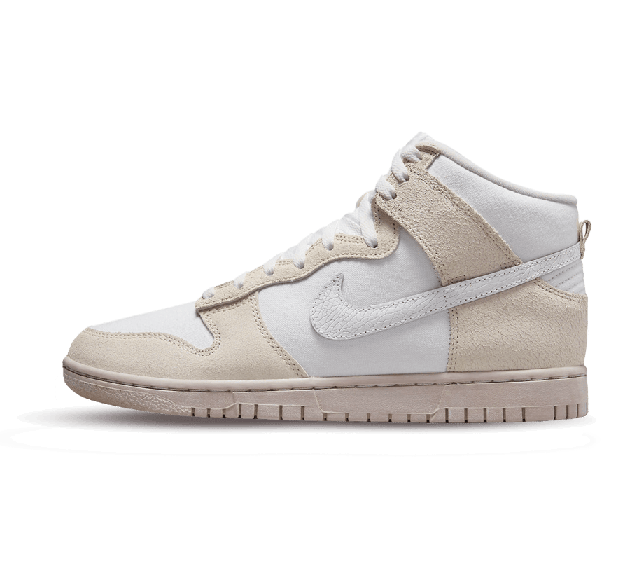 Nike Dunk High Cracked Leather Swoosh