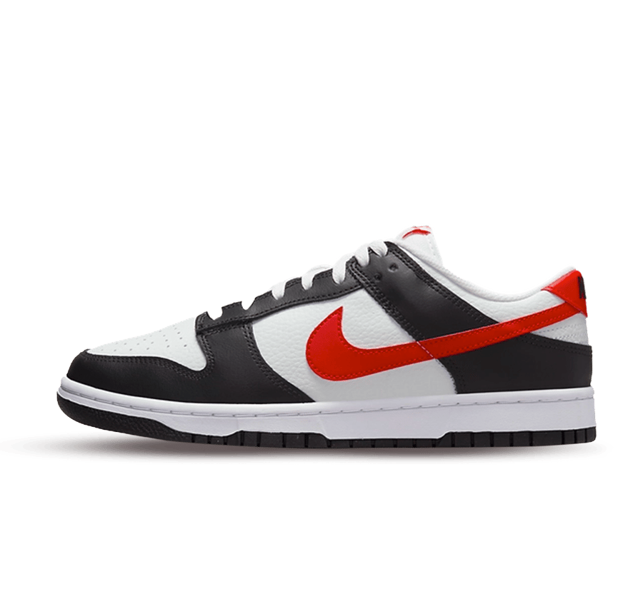 Nike Dunk Low Red Swoosh Panda