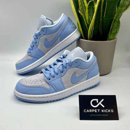 Air Jordan 1 Low University Blue Grey (W) - CARPET KICKS